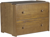 Shaker 2 Drawer Stackable Chest, 36"W